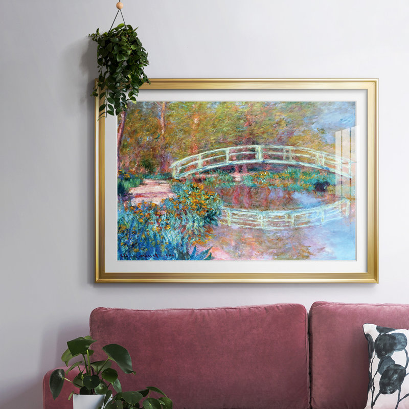 Le pont japonais (le pont dans le jardin de Monet), 1900, Or, H 15 po x l 21 po x P 1,5 po