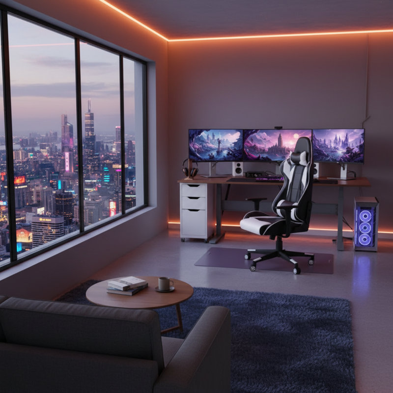 White High-Back Ergonomic Chair, Genuine Leather, With Headrest And Lumbar Support, Adjustable And Swivel, Suitable For Office/Gaming/Administrative Settings.