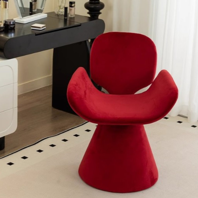 Swivel Accent Chair, Red