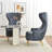 Flaxville Tufted Wingback Chair-120610670
