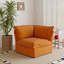Fauteuil d'angle rembourré en velours de lin Fairford-808567768