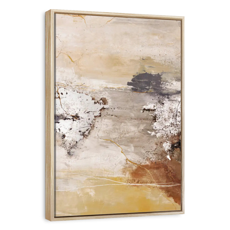 Espace argent, Cadre flottant en bois naturel, 31 po x 46 po