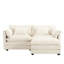 Siège double tendance en chenille avec poches latérales, repose-pieds amovible et réglable pour les maisons Élégant et amovible-591269880-591269887