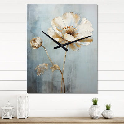 Dorukhan - Ranunculus Very Large Wall Clocks