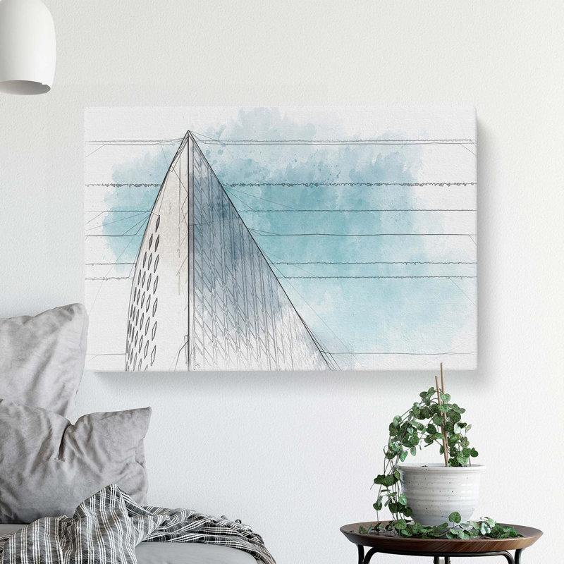 Architecture Sketch Vol.24 in Abstract - Wrapped Canvas, 60cm H x 91cm W x 3cm D