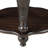 22'' Two Tone Round End Table,Solid Wood Sofa Side Table With Shelf,Living Room Corner Table Easy Assemble