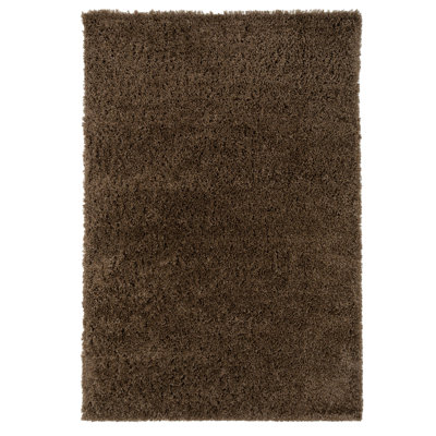 Durable Super Soft Shaggy Brown Rug
