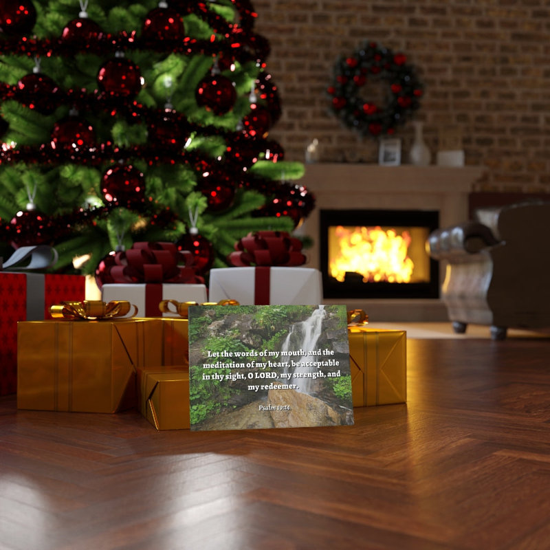 My Strength And Redeemer Psalm 19:14 - Wrapped Canvas Print, 46cm H x 61cm W