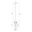 Mini-luminaire suspendu doré 1 lumière avec abat-jour cylindrique blanc en verre-119689926-116416144