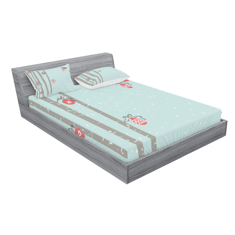 Microfiber Sheet Set, Queen Sheet Set with Fitted Sheet