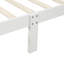 Lit plateforme avec base de lit en bois et sommier avec base de lit et support en lattes de bois