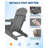 Set of 4 Folding Adirondack Chairs, HDPE Wood-Grain Patio Chairs with Cup Holders, All-Weather Resistant, Grey for Deck, Garden, Fire Pit-84129659