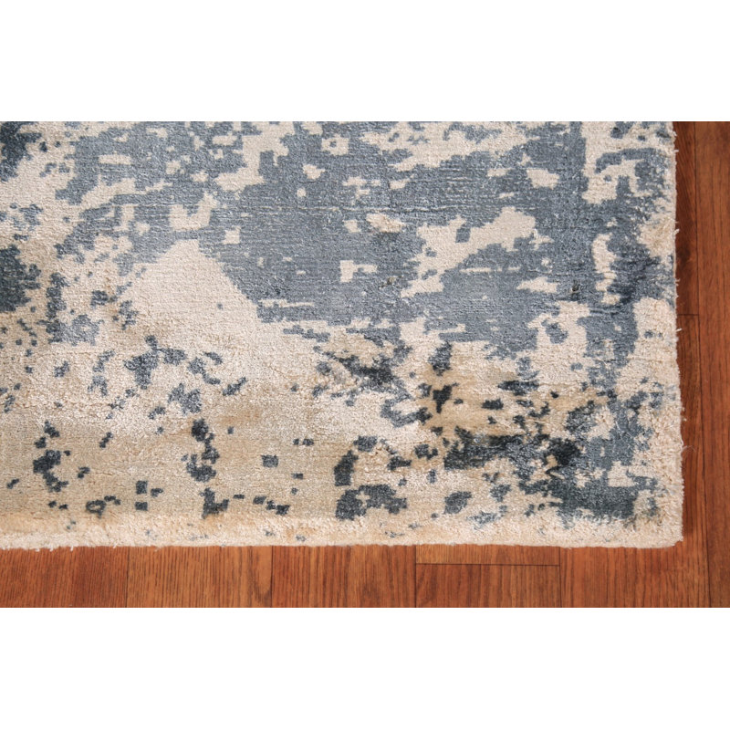 Tapis contemporain coloré et abstrait 3 x 6