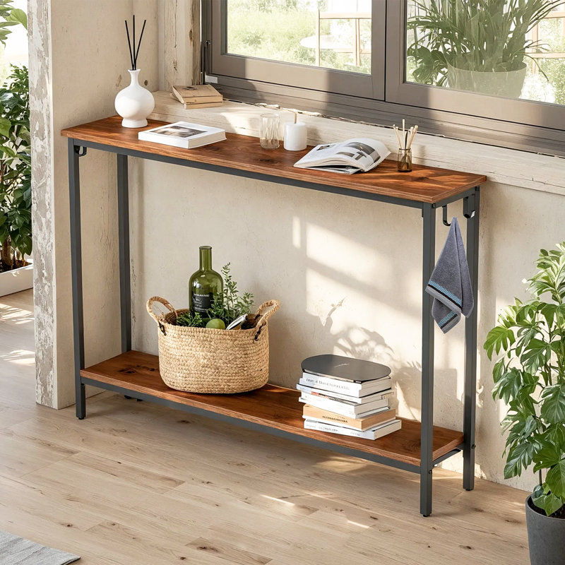43.3" Console Table With Hooks
