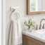Porte-serviette mural en bois blanc Dalton