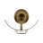 Taybron Curved Metal Taper Candle Wall Sconce-1160947019