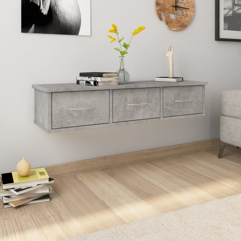 Allendale Floating Shelf, Concrete Grey