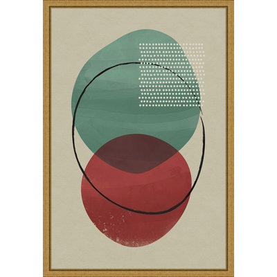 «Geometric Hues I» par Gary William, reproduction d'art sur toile encadrée