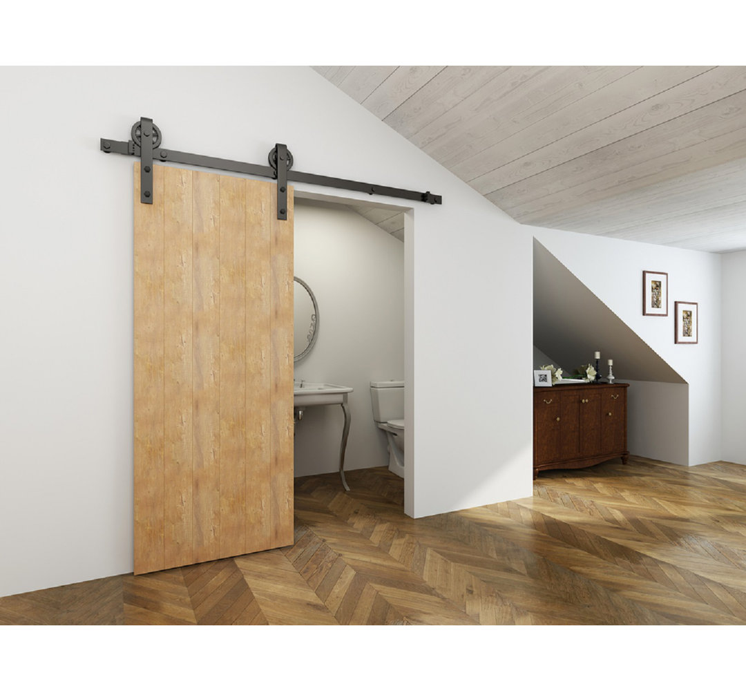 Standard Single Single Door Barn Door Hardware Kit Miseno
