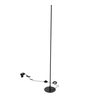 146cm Polished LED Torchiere Floor Lamp with USB and Outlet