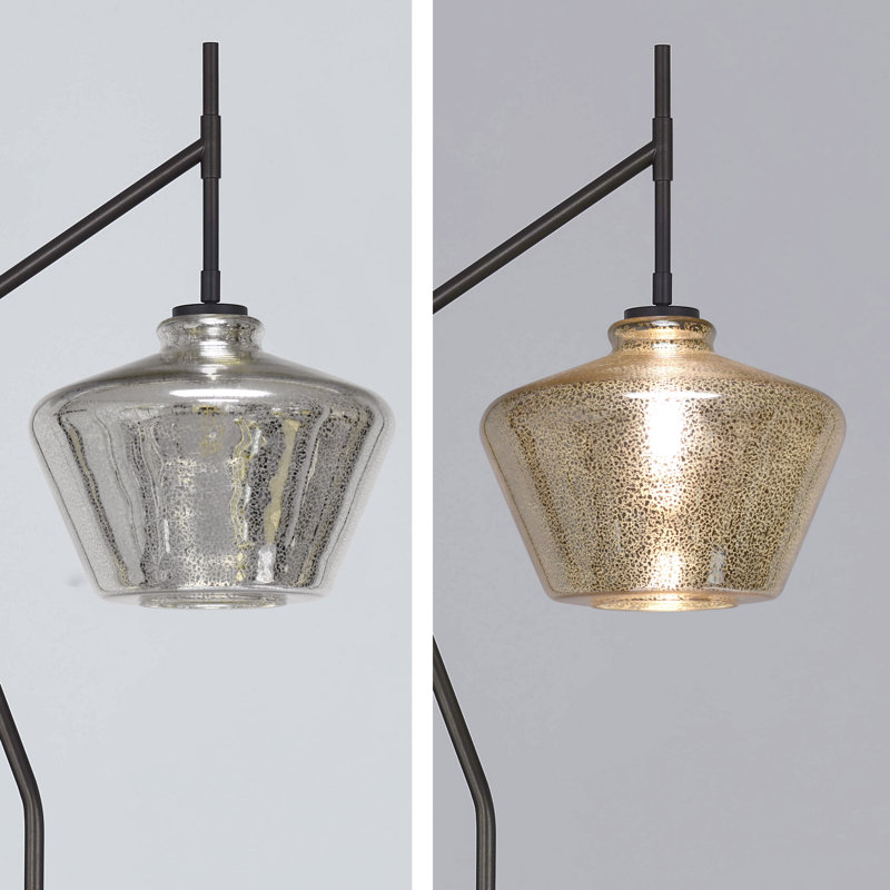 Lampe sur pied arquée 69 ", Bronze foncé