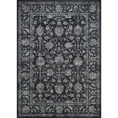 Tapis d'intérieur noir Ania