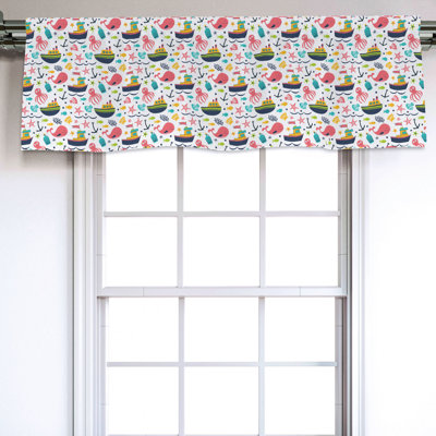 Sateen Ruffled Window Valance