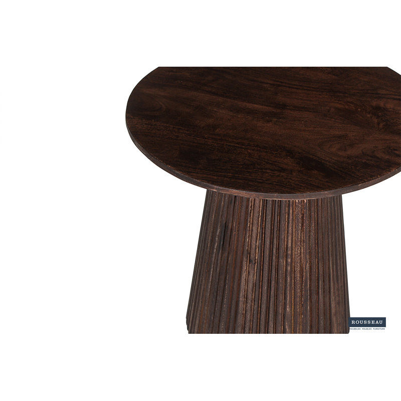 Miguel Solid Wood Coffee Table, Dark Brown, 46 cm x 50 cm x 50 cm