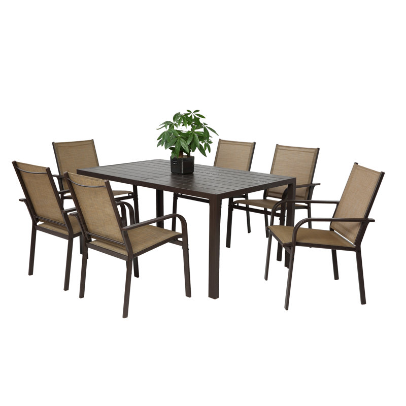 7 Pieces Patio Dining Set