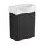 Ensemble de meuble-lavabo pour salle de bain 16 po avec petit meuble-lavabo moderne avec lavabo en céramique-622794413