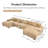 Oversized Cloud Modular U-Shape Sectional Couch-118377383