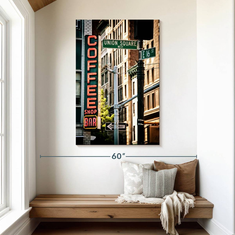 Sireci Union Square Coffee, 48" H x 32" W