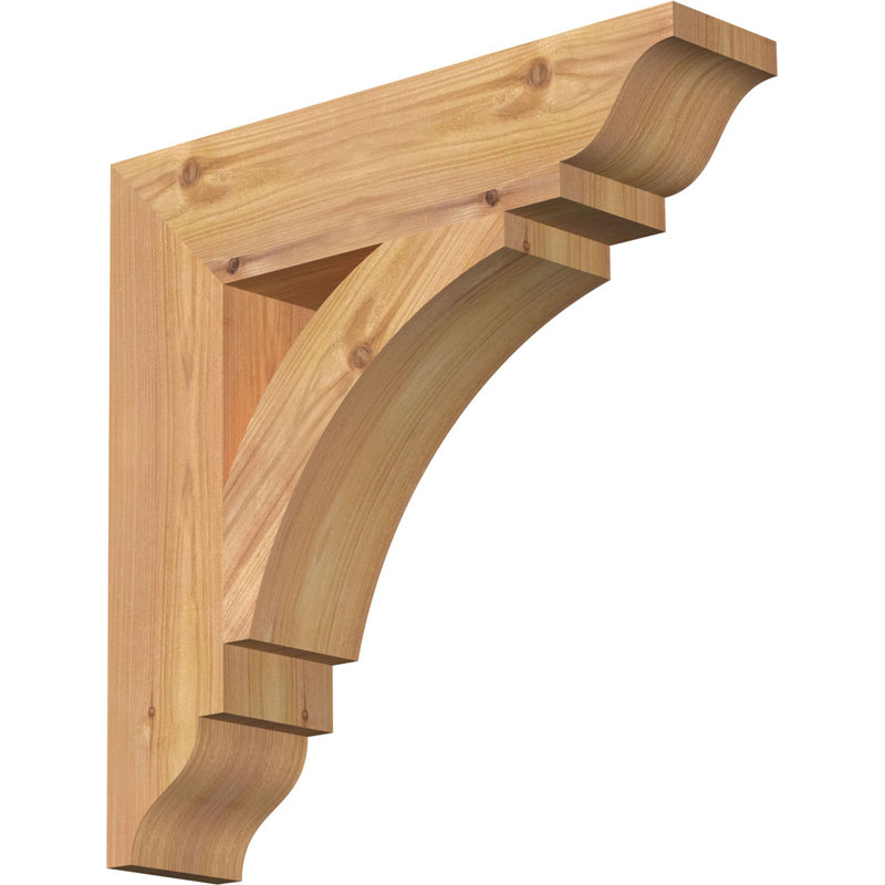 Support traditionnel Thorton, Cèdre rouge, H 16 po x l 3,5 po x P 16 po