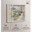 Décoration murale abstraite «Moss Agate I Shadowbox» par Art Remedy, cadre blond, 16 x 16-1419217044-1419217041