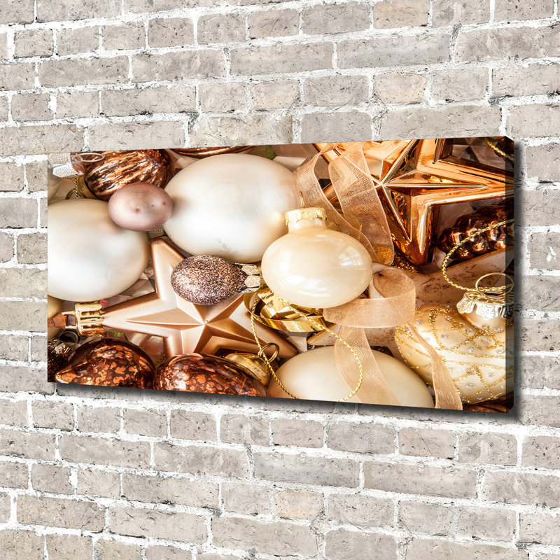 Christmas Baubles - Wrapped Canvas Print