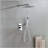 Wall Mounted Rain Shower System with Handheld