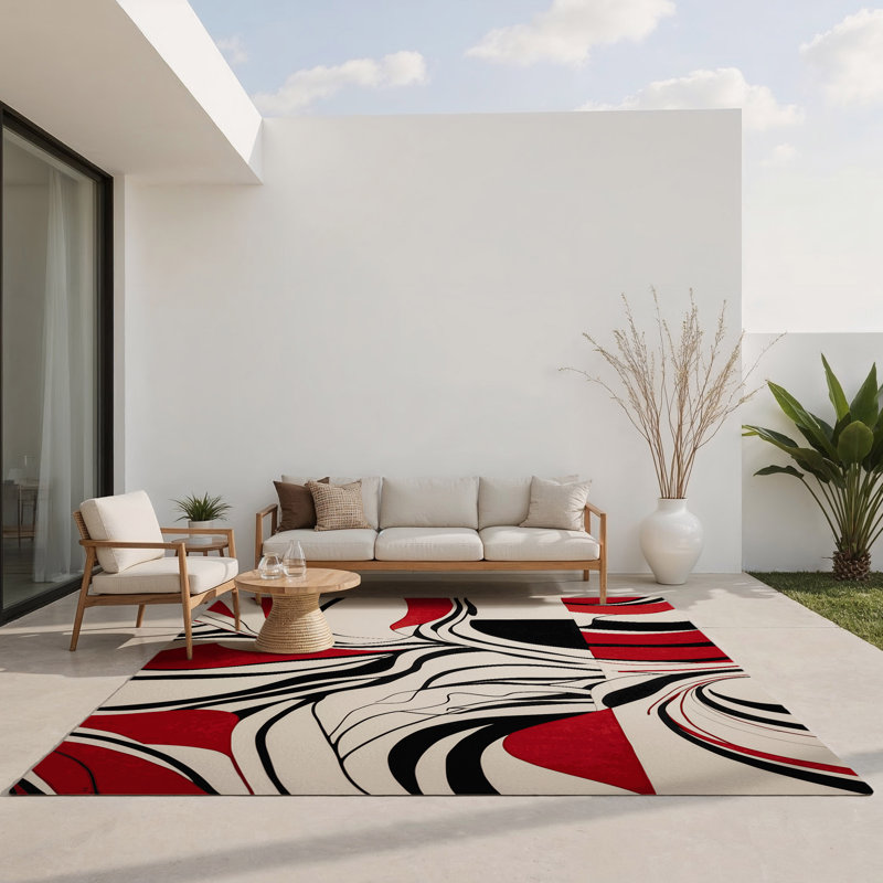 Tapis d'intérieur et d'extérieur Etern Drift, Rectangulaire 3 pi x 5 pi