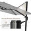 Parasol en porte-à-faux 10 pi avec base Servan Servan-714940058-681010970