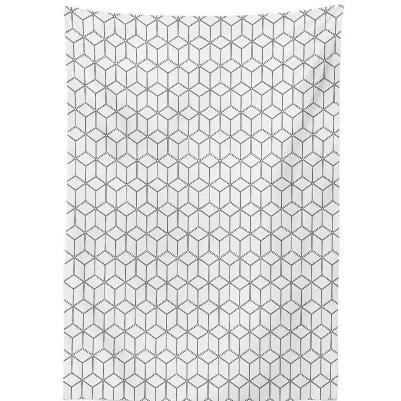 Abstract Dining Room Kitchen Tablecloth, 90" L x 60" W