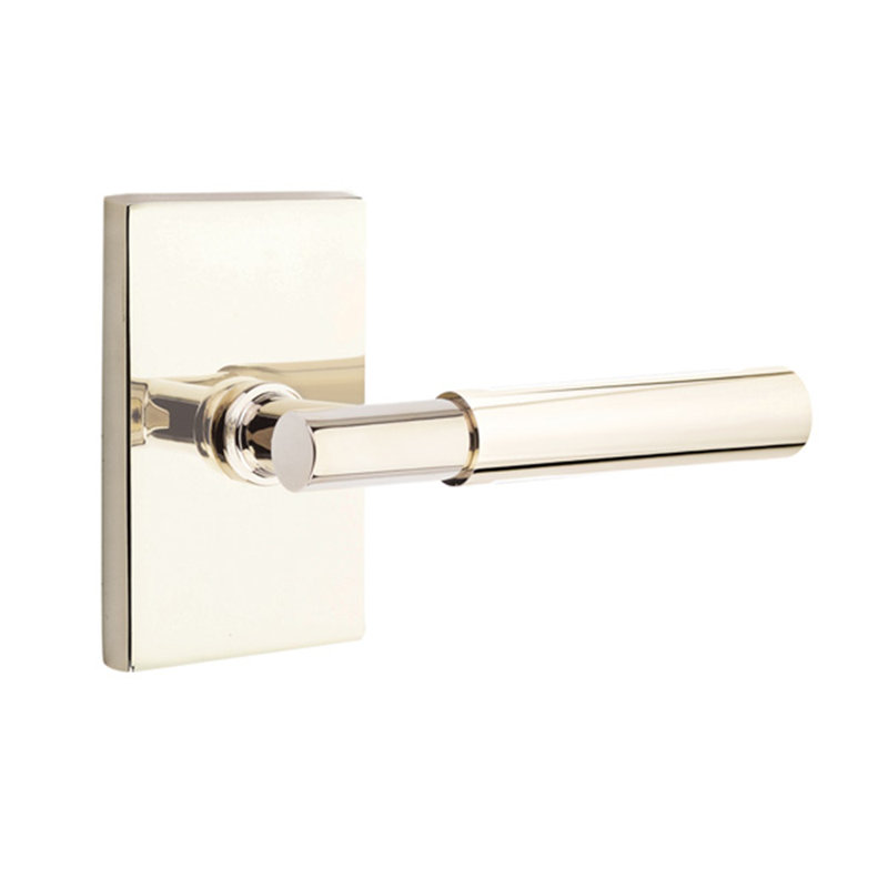 Myles Double Dummy Door Lever, Polished Nickel Lifetime, Right