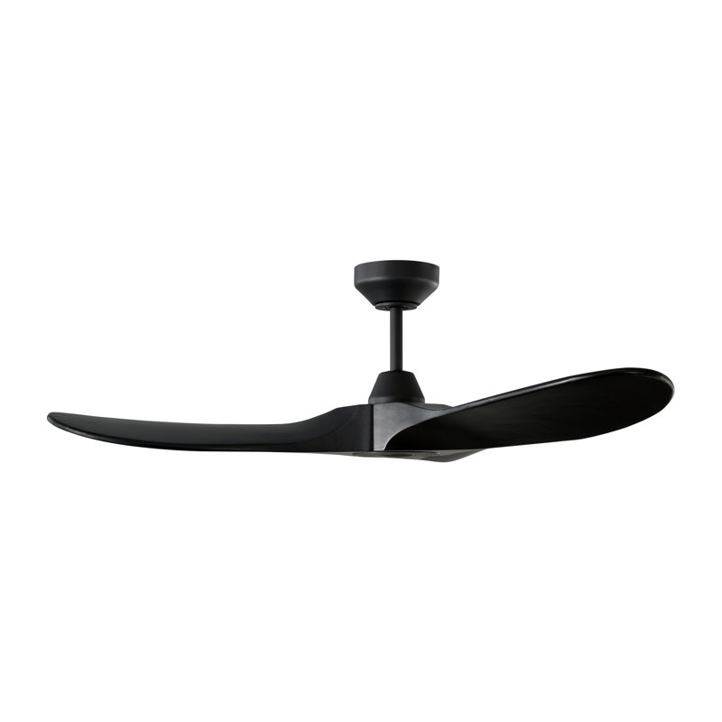 Visual Comfort Fan Maverick Smart 44 Indoor Ceiling Fan with Threaded Downrod, Dark Walnut blades and Handheld Remote