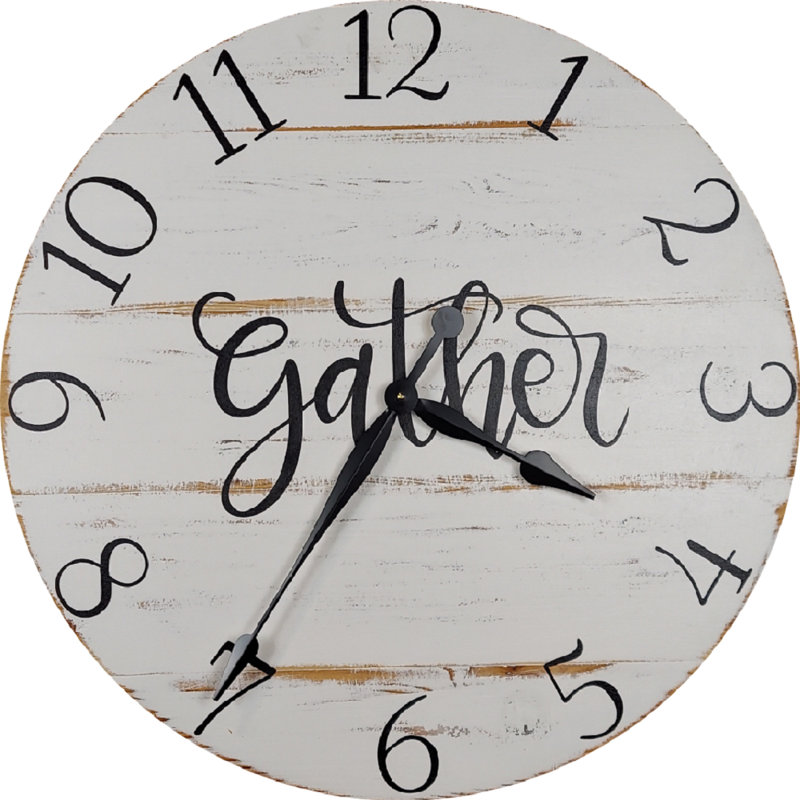 Abdouallah Wood Wall Clock, Medium