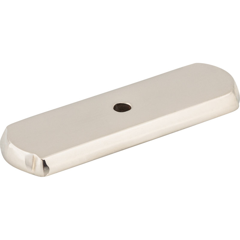 Aspen II Rectangle  Backplate, Polished Nickel