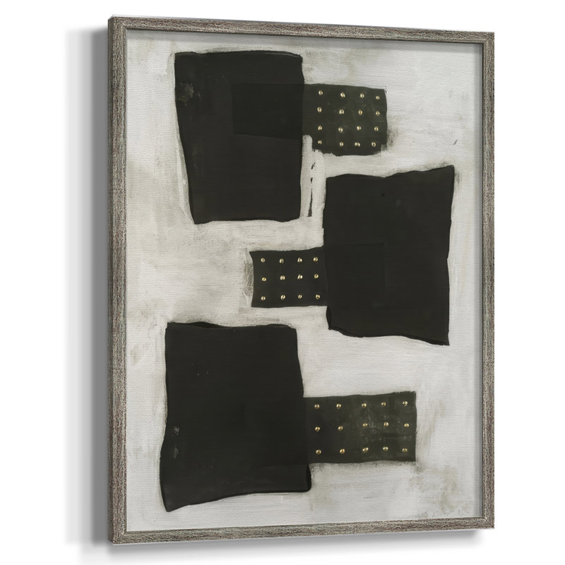 Impression encadrée «Black II» - Bois massif, H 11 po x l 9 po