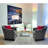 58" Tall" Dru" Square Side Table Floor Lamp with Charging and USB Port, Silver