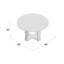 Tanya Round Solid Wood Dining Table-452598557