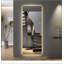 Miroir de 65 po x 21 po avec lumières réglables, parfait pour les chambres à coucher et fixation murale pleine longueur