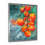 Ripe Persimmons on Branches on Green - peinture sur toile-67323454-67323462