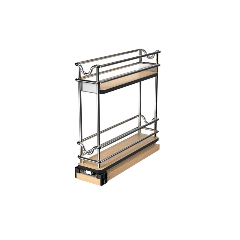 3" Two-Tier Narrow Wire Wall Upright Pullout