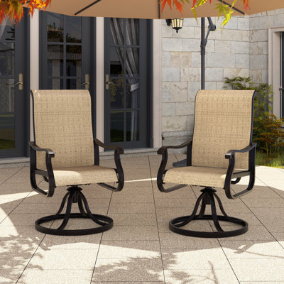 Ensemble de 2 chaises de salle à manger pivotantes Ashalyn